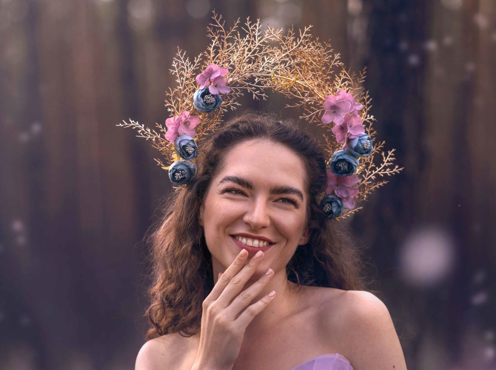Vílie fantasy fotenie s korunou 1